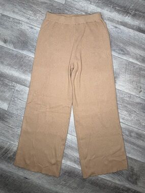 FRNCH Women’s Wide-Leg Knit Joggers — Brown